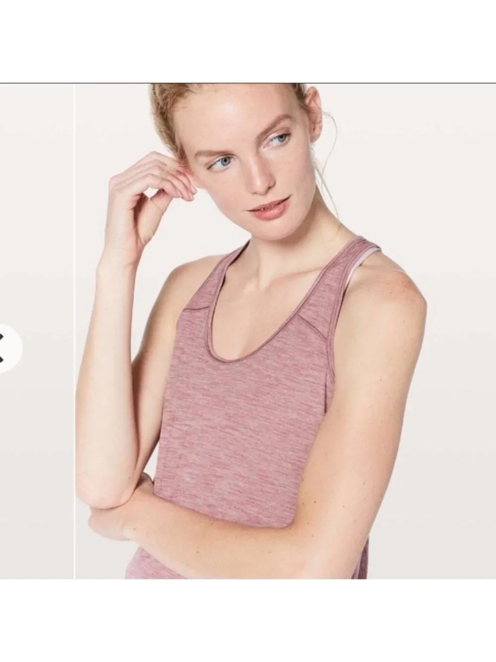 Lululemon Essential Tank Heathered Figue